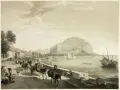 Johann Wölfle, Palermo mit dem Berge Pellegrino, Lithographie