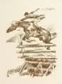 Gino DeFinetti, Springreiter. Ohne Jahr, Lithographie