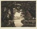 Flußlandschaft mit weidenden Kühen. 1910/ 1920er Jahre by Hans Rudolph Hentschel, Radierung in Schwarzbraun, sold Sep 2008