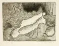 Erhard Hippold, Zwei Muscheln, 1971, Radierung