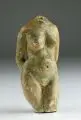 Walter Borchert, Weiblicher Torso. Wohl 1930er Jahre, Gips, grün gefaßt