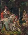 Fritz Max Hofmann-Juan, Frauenraub, Um 1910, Öl auf Leinwand