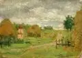 Georg Oehme, Landschaft vor dem Gewitter