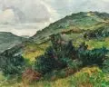 Alfred Nickisch, Bergabhang, Um 1929, Öl auf Leinwand