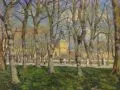 Gottfried Trimborn, Universität Bonn mit Hofgarten, Um 1920, Öl auf Leinwand