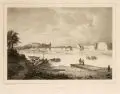 Carl Wilhelm Arldt, / R. Bürger, Drei Ansichten von Pirna und Schandau, Um 1850, Lithographien
