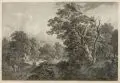 Carl August Richter, Landschaft, Um 1800, Radierung nach Samuel Ruisdael
