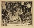 Ferdinand Dorsch, Nachtfest, Lithographie