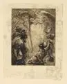 Louis Daguerre, Gebrochene Schwingen, Um 1920, Radierung. auf Bütten