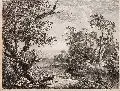 Heinrich Friedrich Laurin, Hirten und Fischer am See, 1778, Kupferstich nach Klengel