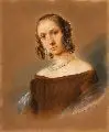 Wilhelm Wider, Portrait einer jungen Dame, 1842, Pastell über Bleistift