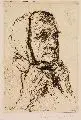 Robert Hahn, Alte Frau mit Kopftuch, 1923, Radierung