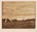 Emil August Schilde, Heuernte. 1. H. 20. Jh, Radierung in Braun