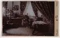 Louis Held, Franz Liszt in seinem Arbeitszimmer, 1884, Albuminabzug, getönt, auf Originalkarton