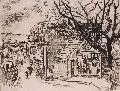 Erhard Hippold, Die Weinbergstraße in Radebeul. 1930er Jahre