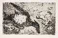 Erhard Hippold, Tote Ente am Strand, 1971, Radierung