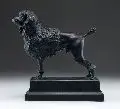 Jakob Plessner, Königspudel, 1921, Bronze, gegossen, schwarzbraun patiniert