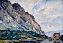 Vysoké Tatry by Július Ludwig Balogh, 1966, Olej na kartóne, sold Oct 2016