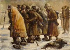 Ladislav Mednyánszky, Vojnová zima, Okolo 1917, Olej na plátne