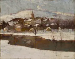 Vincent Bánsághi, Odmäk (Štúrovo), Okolo 1920, Olej na plátne