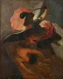 Paul Troger, Archanjel Gabriel, Okolo 1800, Olej na plátne