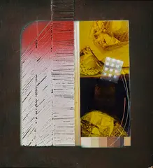 Synkretické prvky by Záboj-kuľhavý Bohuš, 1991, Olej, akryl na dreve, sold Oct 2016