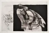 Milan Paštéka, Speváčka, 1968, Lept, suchá ihla na ručnom papieri