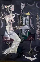 Ivan Vychlopen, Surealistická kompozícia, 1965, Olej na plátne