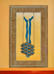 Jozef Jankovič, Hojdačka, 1972, Tempera, kombinácia kresbových techník na papieri