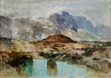 Josef Konečný, Hincovo pleso, Okolo 1955, Olej na plátne
