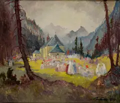 Púť by Ľudovít Križan, 1939, Olej na plátne, sold Jun 2016