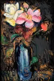 Gabriela Schillerová, Kytica V., 1968, Olej na kartón