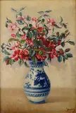 Hugo Gross, Kytica v keramickej váze, Okolo 1940, Olej na kartóne