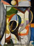 Ľudovít Kudlák, Pocta Chiricovi, 1934, Olej na plátne