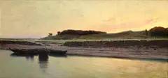Pál Szinyei Merse, Potok (Bodrog III), Okolo 1908, Olej na plátne