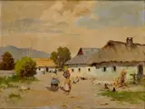 Antal Neogrády, Na dedinskom dvore
