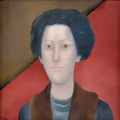 Viera Kraicová, Portrét ženy (Ľuba), 1986, Olej na plátne