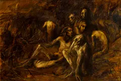 Metafyzika by Peter Ondreička, 1985, Olej na plátne, sold Jun 2016