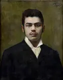 Dominik Skutetzky, Portrét mladého muža (Podobizeň syna Alexandra ako šestnásťročného), 1902, Olej na plátne