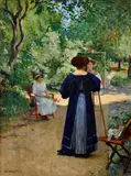 Dominik Skutetzky, Plenér, 1911, olej na plátne