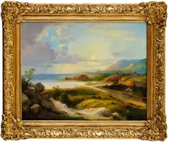 Antal Ligeti, Prímorská krajina, Okolo 1870, Olej na plátne