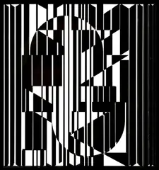 Viktor Vasarely, Op – artový objekt, 1955 - 90, Serigrafia, plexisklo,19/20
