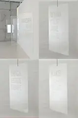 Stanislav Filko, Asociácie (Priestor, energia, odvaha, plodnosť), 1970, Perforované plexisklo – priestorová inštalácia