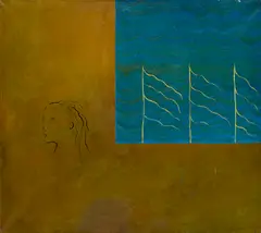 Ivan Csudai, Flagmaker (Maliar zástav), 1991, Olej na plátne