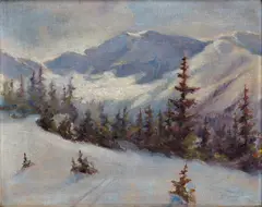 Karol Polónyi, Zimné Tatry, Okolo 1935, Olej na plátne