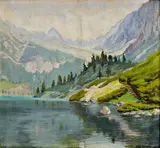 Eugen Chrien, Tatranské pleso, Okolo 1940, Olej na plátne