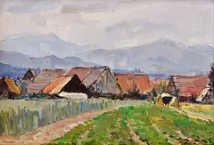 Jediná by Július Ludwig Balogh, Okolo 1970, Olej na plátne, dublované, sold Mar 2016