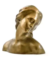 Milenka by Július Bártfay, Okolo 1935, Bronz, sold Mar 2016