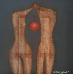 Stretnutie by Kristian Kodet, 2004, Olej na sololite, sold Mar 2016
