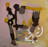 Miroslav Cipár, Príbeh II., 2009, Tempera, asambláž na preglejke